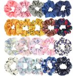 Hair Scrunchies for Girls, MOSOTECH 20Pcs Chiffon Elastic Hair Bands Hair Ties Set, Colorful Ponytail Holder Hair Accessories for Women Girls