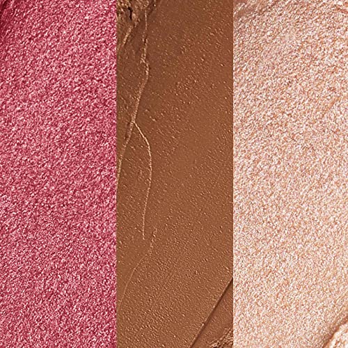 KIMUSE Multi Stick Trio Face Makeup, Cream Blush Stick for Cheeks & Lips, Contour Stick & Highlighter for All Skin