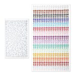 KINBOM 1250pcs Face Gems Stick on, Face Jewels Stickers Self-Adhesive Face Diamonds Rhinestones for Makeup Nail Gems for Face Eye Belly Arm Body