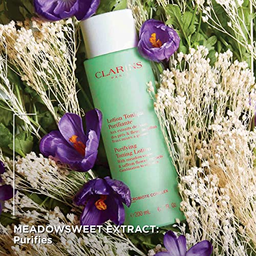 Clarins Purifying Toning Lotion, Meadowsweet & Saffron Flower Extract, 200ml