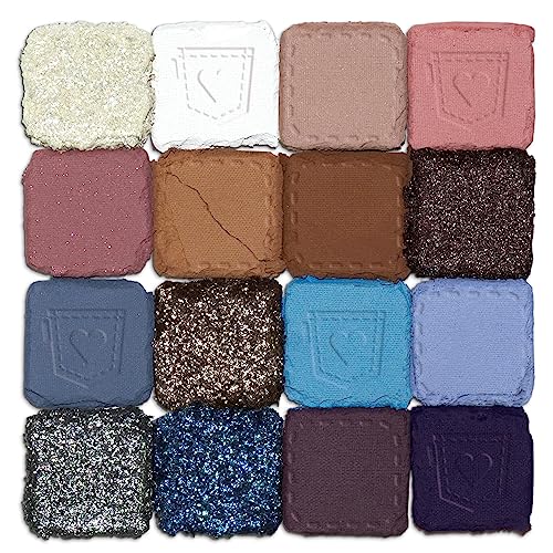NYX Professional Makeup Ultimate Shadow Palette, 16 Vibrant True-To-Pan Eyeshadow Shades, Metallics, Shimmers, Colours and Nudes in Pressed Pigme