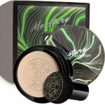 Mushroom Head Air Cushion CC Cream - Mushroom Head Foundation/Long Lasting Nude Matte Concealer, Oil Control/Moisturizing BB Cream Makeup