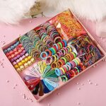 HCliptie 780 pcs Gift Set Hair Accessories Baby Little Girls Hair Clips Bows Ties Toddlers Barrettes Hairpins Set Head Ornaments light Multicolor