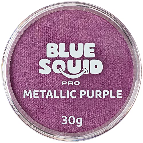 Blue Squid PRO Face Paint - Classic White (30gm), Professional Water Based Single Cake Face & Body Paint Makeup Supplies for Adults Kids Hallowee