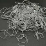 1000 PCS of Mini Hairbands girls, Clear Hair Elastics, Tiny Clear Hair Elastic Bands to Beautify Your Hair, Small Hair Bands for Women, Hair Ties
