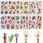 Spiderman Temporary Tattoos 8 Sheets Stickers Waterproof Fake Tattoo Spiderman Cartoon Face Tattoo for Kids Stickers Waterproof Fake Tattoo for P