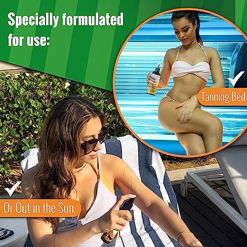 Peptide Tanning Accelerator Oil (200ml) - Enhanced with Melanin Activating Peptides and Aloe Vera – Intensive Tanning Oil For Outdoor And Tanning