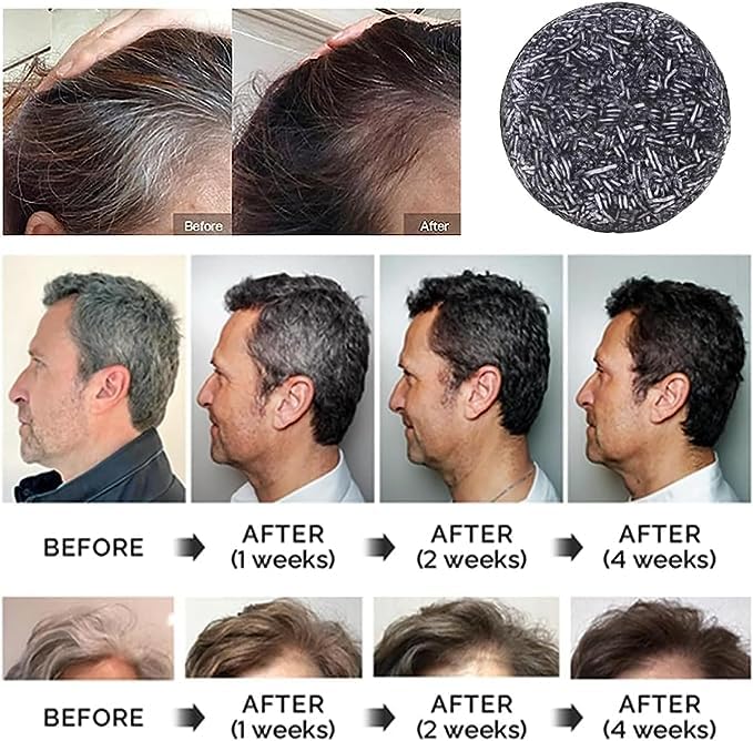 Spartan - Gray Hair Reverse Bar,(3PCS) Organic Grey Reverse Shampoo Bar,Reverse Grey Hair Bar Shampoo,Gray Hair Coverage Soap,Gray White Hair Rep