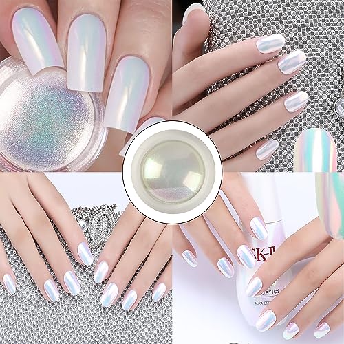 Chrome Nail Powder Pearl Nail Powder Nail Powder Pearl Chrome Nail Powder for Nail Art Decoration Nail Chrome Powders Nail Shimmer Powder Nail Po