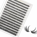 Bransfy False Eyelashes Clusters 280pcs DIY Eyelash Extension D Curl Long Individual Lashes Mixed Faux Mink Lash Clusters Extensions(40D-0.07D 9-