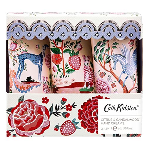 Cath Kidston Blossom Birds Assorted Hand Cream Trio Gift Set | Enriched With Shea Butter | Cruelty Free & Vegan Friendly | Travel Friendly Sizes