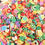 6000Pcs Fruit Nail Art Slices, 3D Fruit Slices Polymer Clay Slices Slime Charms Fimo Slices for Lip Gloss Making Supplies Resin and Nail Art Deco