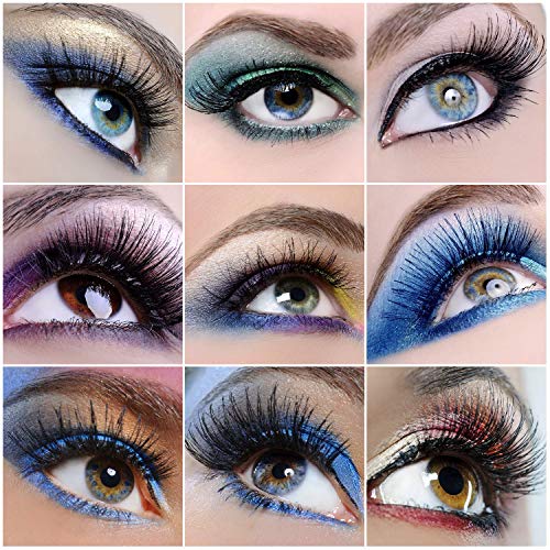 Magnetic Eyelashes Set, 2 Pair Reusable False Eyelashes with Tweezers, 8 pcs 3D individual False Eyelashes Hold without Glue for Women Makeup Nat