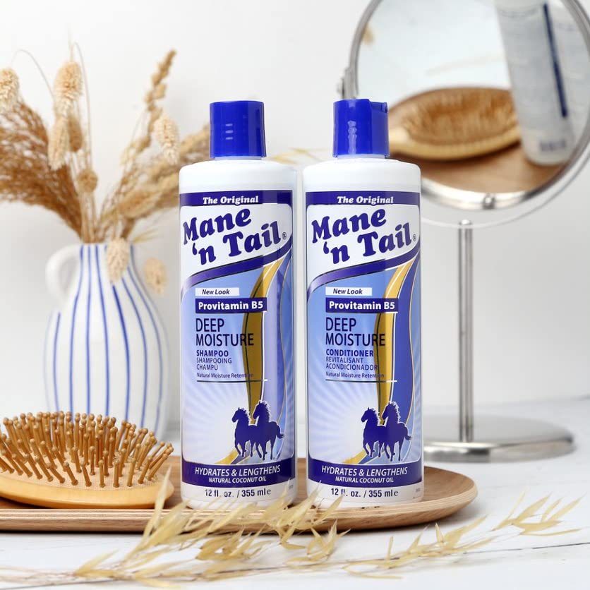 Mane 'n Tail Deep Moisture Shampoo & Conditioner Kit 355ml - Vitamin E and Pro-Vitamin B5 - For all hair types - Helps repair hair and scalp