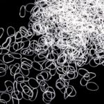 Lusofie 2500Pcs Clear Hair Elastic Bands Small Clear Elastic Hair Bands Soft Baby Elastic Hair Ties Hair Bands for Girls, Kids, Braids Hair, Wedd