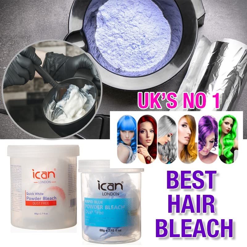 ICAN LONDON PROFESSIONAL CREAM PEROXIDE 20 VOL 6% 1000 ML + WHITE POWDER BLEACH (JAR)500 G SET