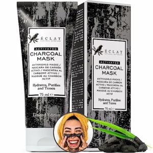 *SPECIAL LAUNCH OFFER* PREMIUM Charcoal Face Mask for Men & Women - Activated Peel-Off Bamboo Mask For Blackhead Removal For Nose/Cheek/Chin - GM