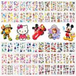 60 Sheets Cute pattern Temporary Tattoo fake tattoos stickers markers for Boys Girls Kids Toddlers Children