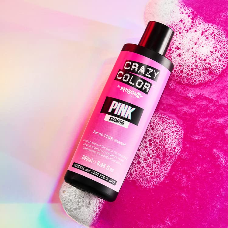 Crazy Color Pink Shampoo for All Pink Hair Shades 250 ml