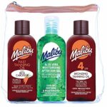 Malibu Fast Tanning Oil,SPF4 Bronzing Tanning Oil & Aloe Vera A/s Travel Bag