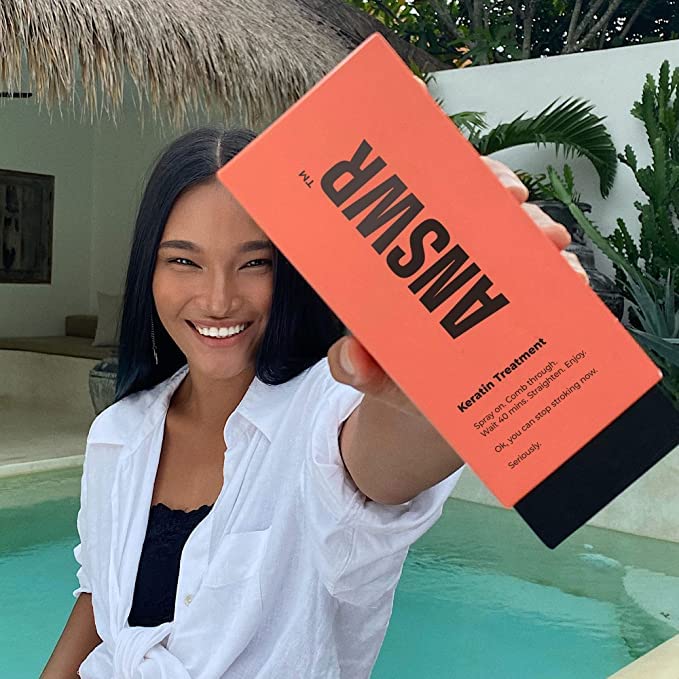 ANSWR Keratin Hair Treatment – At-home Salon Quality Keratin Smoothing Treatment for all Hair Types – Anti Frizz Hair Product – 100% Vegan – 100m