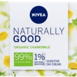 NIVEA Naturally Good Radiance Sensitive Day Cream (50 ml), Moisturising Face Cream + Organic Chamomile Extract, Face Moisturiser for Sensitive Sk