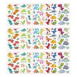 15 Sheets Dinosaur Luminous Temporary Tattoos Dinosaur Theme Glow Fake Tattoos Stickers for Kids Birthday Party Decorations Supplies