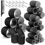 Thrilez 37 PCS Hair Roller with Clips Big Hair Rollers with 4 Different Sizes of 63mm 48mm 36mm 25mm, Hair Curler Roller for Long Medium Short Ha