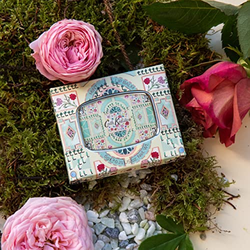 Cath Kidston The Garden Path Mirror Compact Lip Balm | Help Lips Feel Soft | Enriched With Essential Oils | Cruelty Free & Vegan Friendly | 6g