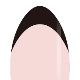 French Tip Short False Nails - BTArtbox Almond Press on Nails with Glue, 30Pcs Soft Gel Fake Nails in 15 Sizes, Reusable Semi-Transparent Stick o