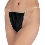 Disposable Black Thongs Pants Spray Tanning Waxing 100 Individually Wrapped N&b