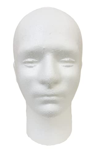 ican Man Polystyrene Foam Head, Male Sunglass, cap display Stand