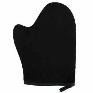 Velvet Tanning Mitt, Reusable Anti-Slip Streak Free Fake Tan Applicator Gloves Double Side Plush Microfiber Self Tanning Tanner Mitt with Thumb f