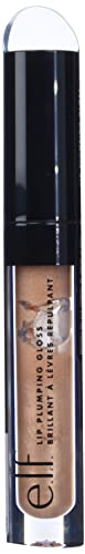e.l.f. Lip Plumping Gloss, Hydrating, Nourishing, Invigorating, High-Shine, Plumps, Volumizes, Cools, Soothes, Champagne Glam, Shimmer, 2.7 ml (P