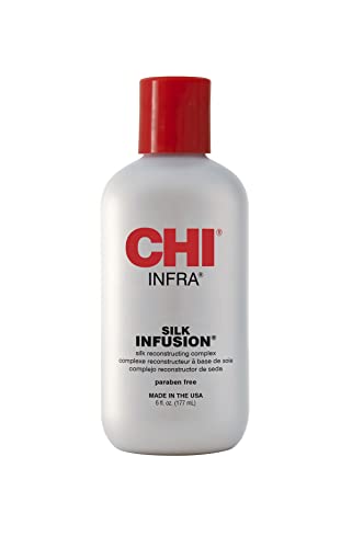 CHI Silk Infusion | Leave-In Hair Serum for Dry Damaged Hair | Heat Protectant for All Hair Types | Pre-Styling Hair Oil for Repair, Strengthenin