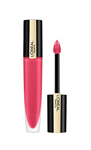 L'Oreal Paris Rouge Signature Matte Liquid Lipstick, Ultra-Matte Lip Stain, Up To 24 Hours of Colour, 113 I Don't, 41 ml (Pack of 1)