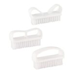 3pcs Nail Brush for Every Day Use - With Easy Grip Plastic Handles Great For Cleaning Nails - Easy to Use Brushes - The Key To a Well Rounded Man