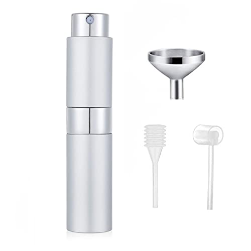 SONGQEE 8ml Travel Perfume Atomiser Refillable, Mini Refillable Perfume Bottle Aftershave Spray Bottle, Upgraded Perfume Atomizer Perfume Pod and