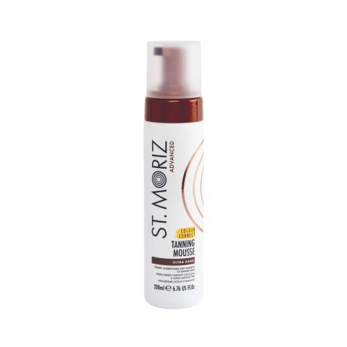 St Moriz Advanced Colour Correcting Tanning Mousse in Medium | With Hyaluronic Acid, Vitamin B5 & Advanced Skin Care Benefits | Neutralises Red T