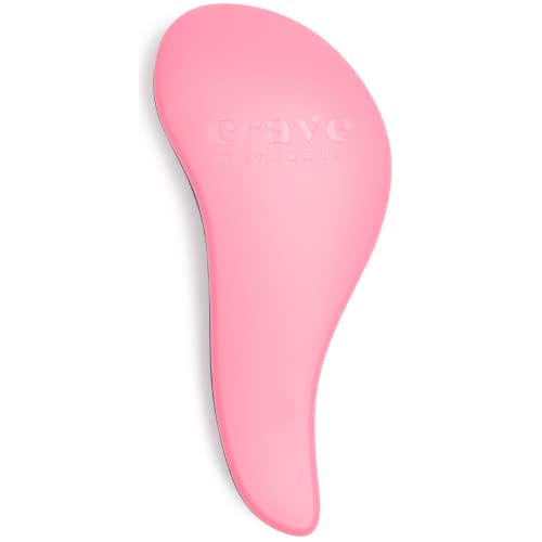 Crave Naturals Glide Thru Detangler Hair Brush, Tangle Teezer Hair Brush for Wet, Dry, Curly, and Straight Hair - Tangle Teezer Wet Detangler Bru