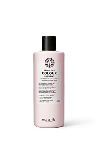 Maria Nila Luminous Colour, Shampoo 350 ml, Reduces Colour Loss from Washing, Pomegranate Counteracts Dehydration, 100% Vegan & Sulfate/Paraben f
