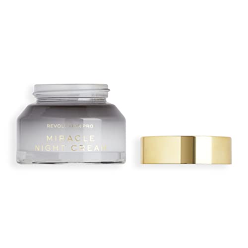 Revolution Pro Miracle Night Cream, Smoother, Plumper & Younger-Looking Skin, Restore Skin Overnight, 50ml