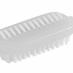 WATELL Double Sided Nail Brush for Every Day Use - 2 different kinds of Nail Brushes with Plastic Handle For Cleaning Nails - Easy to Use Brushes