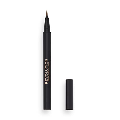 Makeup Revolution Hair Stroke Eyebrow Pen, Light Brown, 0.5 ml