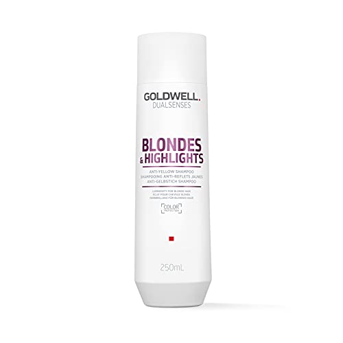 Goldwell Dualsenses Blondes & Highlights, Anti-Yellow Shampoo for Dyed and Natural Hair, 250 ml