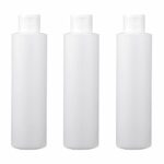 HIXNUG 3 Pieces Empty Bottle Plastic Refillable Bottle with Flip Cap Travel Bottles Toiletries Containers for Liquid Shampoo Lotion