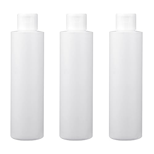HIXNUG 3 Pieces Empty Bottle Plastic Refillable Bottle with Flip Cap Travel Bottles Toiletries Containers for Liquid Shampoo Lotion