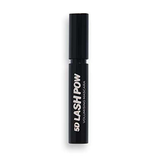 Makeup Revolution, 5D Lash Pow Mascara, Volumusing & Lengthening Formula, Black, 12.2ml