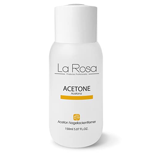 LaRosa ACETONE Gel Polish Remover 100% PURE Acetone Nail Polish Remover, nail glue remover for false nails and acrylic, pleasant Lemon aroma 250