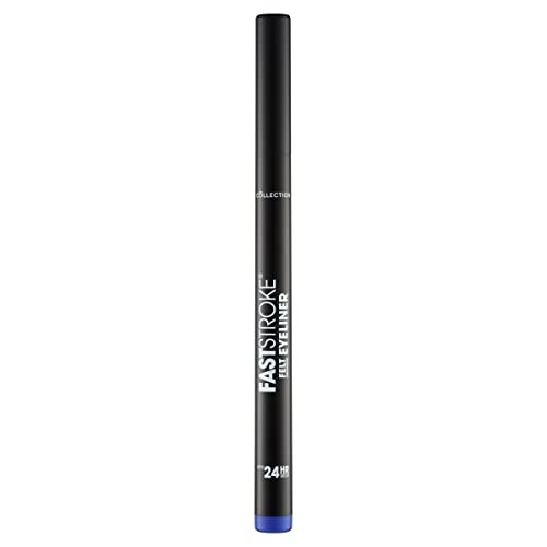 Collection Cosmetics Fast Stroke Felt Tip Eyeliner with Fine Tip, Long Lasting 24h, Quick Drying Formula, 4ml, Black
